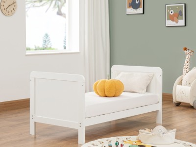 Babymore Caro Urban Mini Cot Bed - White | Baby Snooze