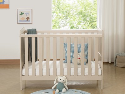 Babymore Caro Urban Mini Cot Bed - Cashmere | Baby Snooze