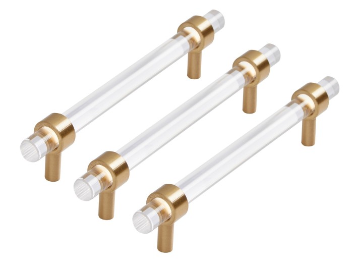 3 x Acrylic Flat Handles - Kimi Furniture | Babymore