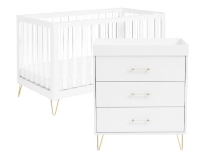 Kimi XL Acrylic 2 Piece Nursery Room Set | Babymore