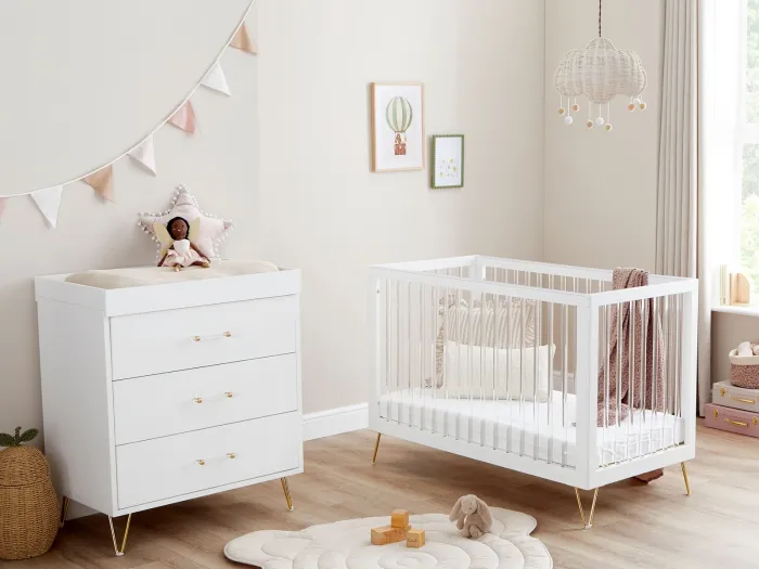 Babymore Kimi Acrylic 2 Piece Nursery Room Set