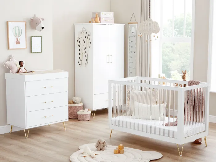 Babymore Kimi Acrylic 3 Piece Nursery Room Set