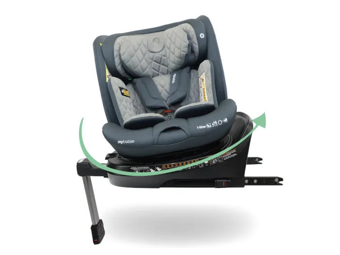 My Babiie i-Size (40-150cm) Spin Car Seat - Slate Blue