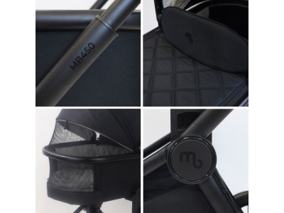 MB450 2-in-1 Pushchair & Carrycot - Black | My Babiie