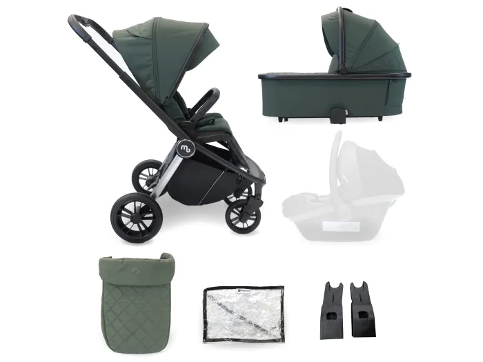 MB450 2-in-1 Pushchair & Carrycot - Forest Green | My Babiie