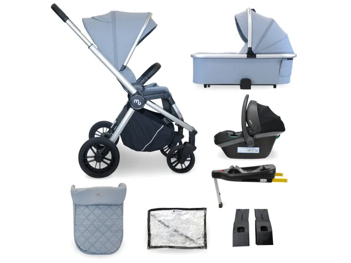 MB450i 3-in-1 Travel System with Base - Steel Blue | My Babiie