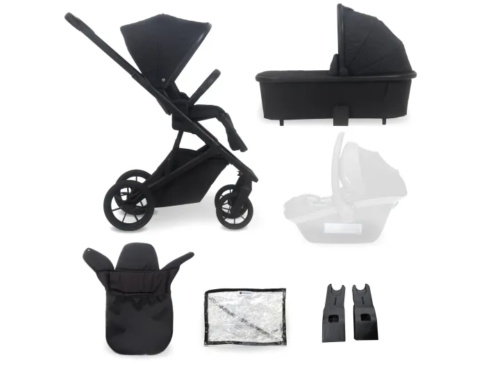 MB500 2-in-1 Pushchair & Carrycot - Obsidian Black | My Babiie