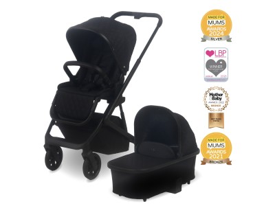 MB500 2-in-1 Pushchair & Carrycot - Obsidian Black | My Babiie