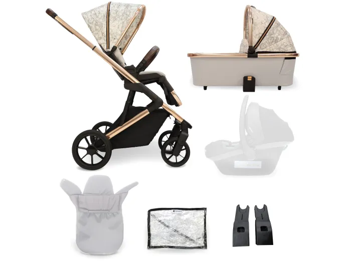 MB500 2-in-1 Pushchair & Carrycot - Rose Gold Marble