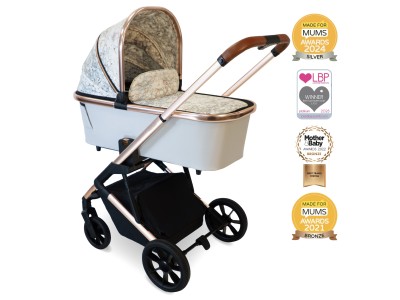 MB500 2-in-1 Pushchair & Carrycot - Rose Gold Marble