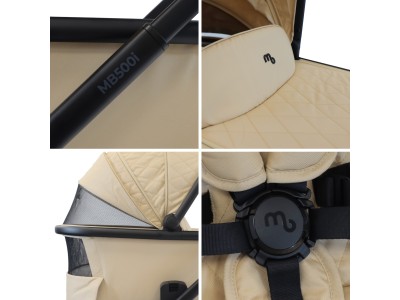 My Babiie MB500 3-in-1 Travel System - Almond