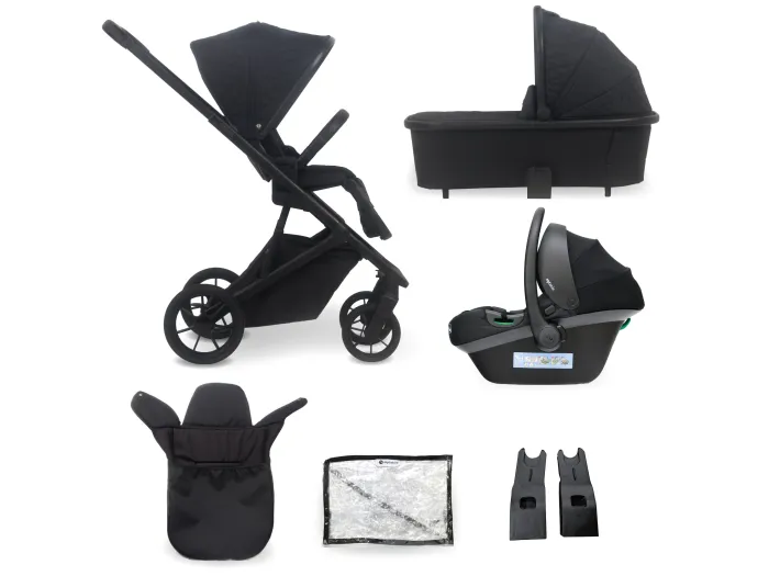 My Babiie MB500 3-in-1 Travel System - Obsidian Black