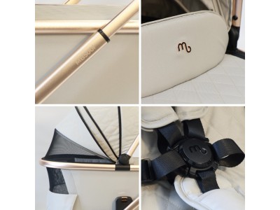 My Babiie MB500 3-in-1 Travel System - Rose Gold Stone