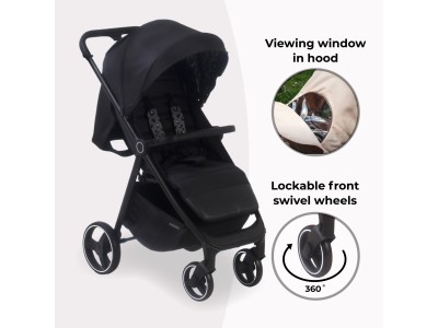 MB160 Plus Pushchair - Black Leopard | My Babiie
