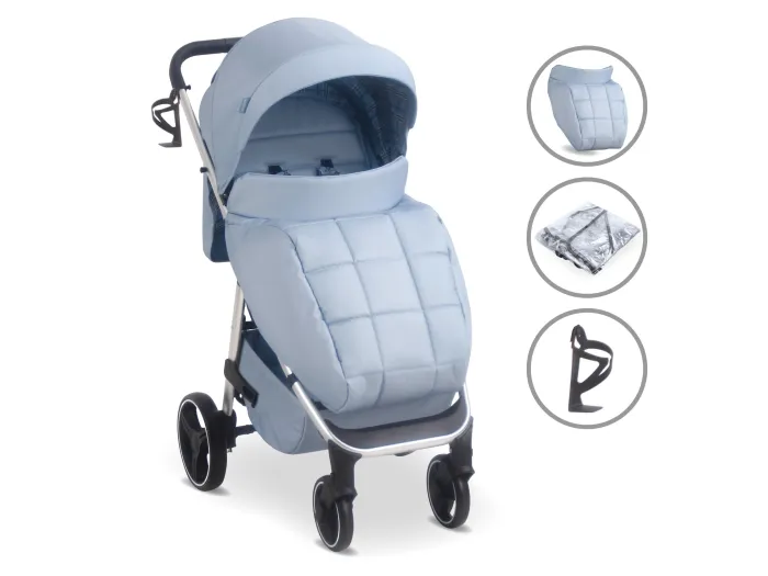 MB160 Plus Pushchair - Blue Plaid | My Babiie