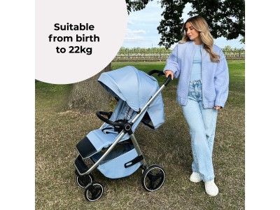 MB160 Plus Pushchair - Blue Plaid | My Babiie