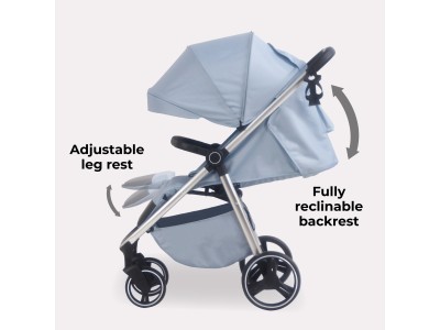 MB160 Plus Pushchair - Blue Plaid | My Babiie