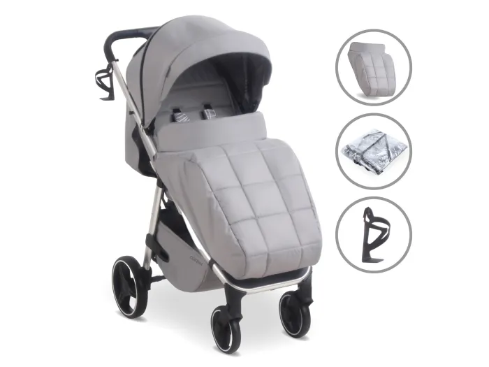 MB160 Plus Pushchair - Grey Tropical | My Babiie