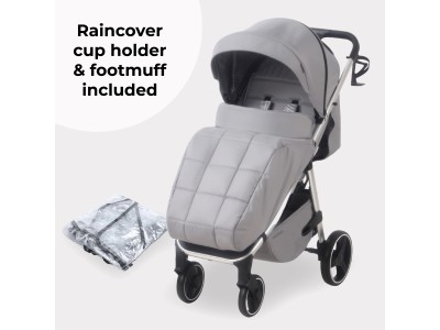 MB160 Plus Pushchair - Grey Tropical | My Babiie