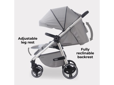 MB160 Plus Pushchair - Grey Tropical | My Babiie