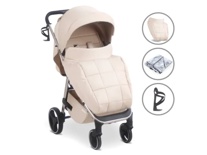 MB160 Plus Pushchair - Oatmeal | My Babiie