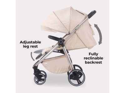 MB160 Plus Pushchair - Oatmeal | My Babiie