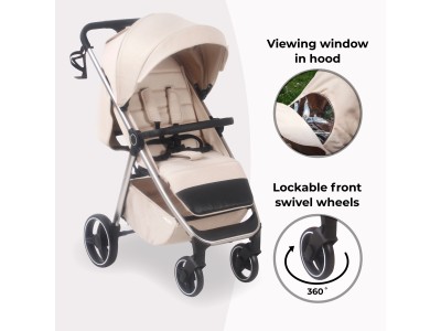 MB160 Plus Pushchair - Oatmeal | My Babiie