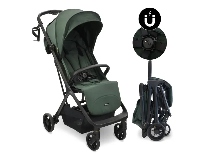 MBX7 Plus Auto-Fold Stroller - Forest Green | My Babiie