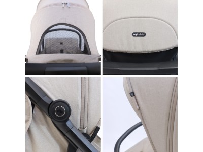 MBX7 Plus Auto-Fold Stroller - Camel | My Babiie