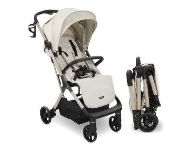 MBX7 Plus Auto-Fold Stroller - Ivory | My Babiie