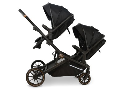 MB33 Tandem Pushchair - Black Leopard | My Babiie