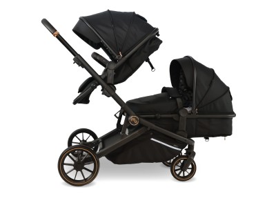 MB33 Tandem Pushchair - Black Leopard | My Babiie