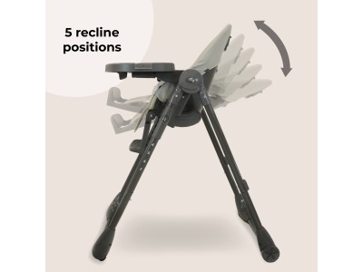 My Babiie MBHC9 Luxe Highchair - Grey | Baby Snooze