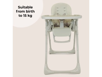 My Babiie MBHC9 Luxe Highchair - Oatmeal | Baby Snooze