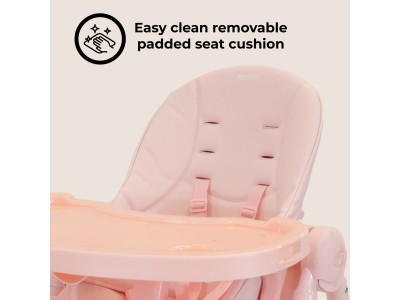 My Babiie MBHC9 Luxe Highchair - Pink | Baby Snooze