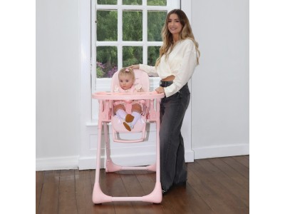 My Babiie MBHC9 Luxe Highchair - Pink | Baby Snooze