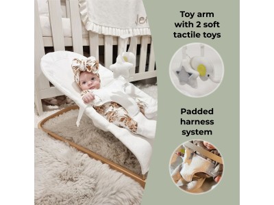My Babiie Baby Bouncer - Cream | Baby Snooze