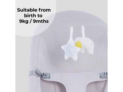 My Babiie Baby Bouncer - Grey | Baby Snooze