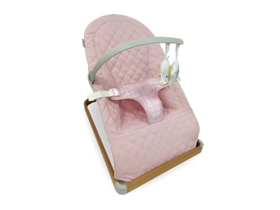 My Babiie Baby Bouncer - Pink Plaid | Baby Snooze