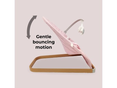 My Babiie Baby Bouncer - Pink Plaid | Baby Snooze