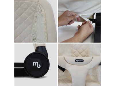 My Babiie Reclining Baby Bouncer - Oatmeal | Baby Snooze