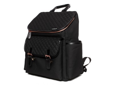 Backpack Changing Bag - Black Quilted | My Babiie