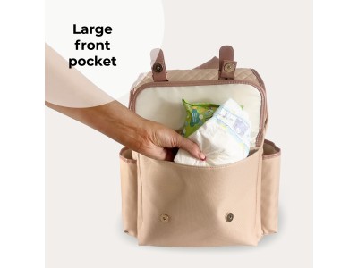 Backpack Changing Bag - Blush Quilted | My Babiie