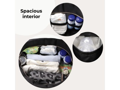 My Babiie Deluxe Changing Bag - Black Leopard | Baby Snooze