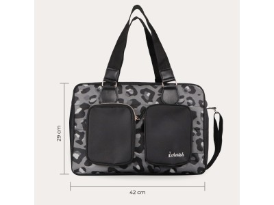 My Babiie Deluxe Changing Bag - Black Leopard | Baby Snooze