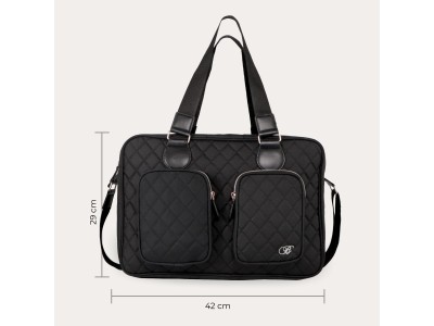 My Babiie Deluxe Changing Bag - Black Quilted | Baby Snooze