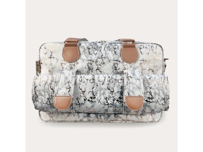Deluxe Changing Bag - Metallic Rose Gold Marble | My Babiie