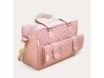 My Babiie Deluxe Changing Bag - Pink Quilted | Baby Snooze