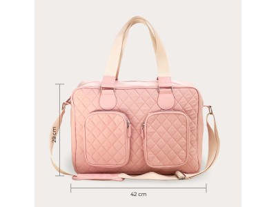 My Babiie Deluxe Changing Bag - Pink Quilted | Baby Snooze