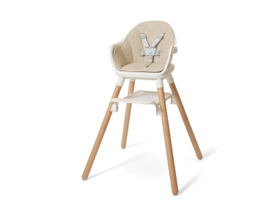 Beige 6in1 High Chair - Natural Beige | Clair de Lune